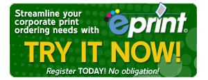 ePrint B2B Web to print online ordering. Try our Demo!